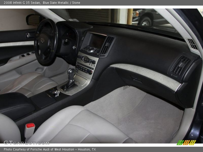 Blue Slate Metallic / Stone 2008 Infiniti G 35 Sedan