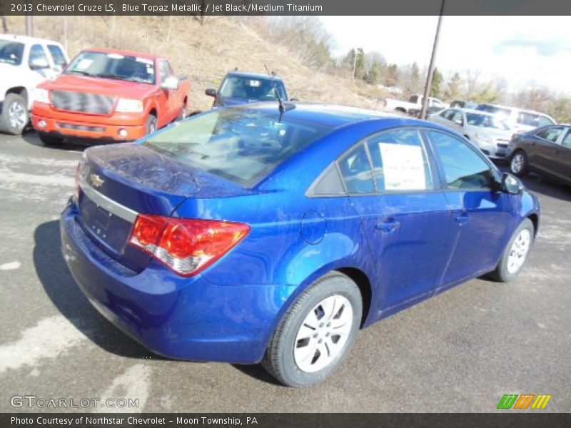 Blue Topaz Metallic / Jet Black/Medium Titanium 2013 Chevrolet Cruze LS