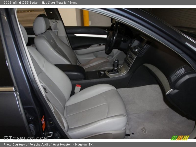 Blue Slate Metallic / Stone 2008 Infiniti G 35 Sedan