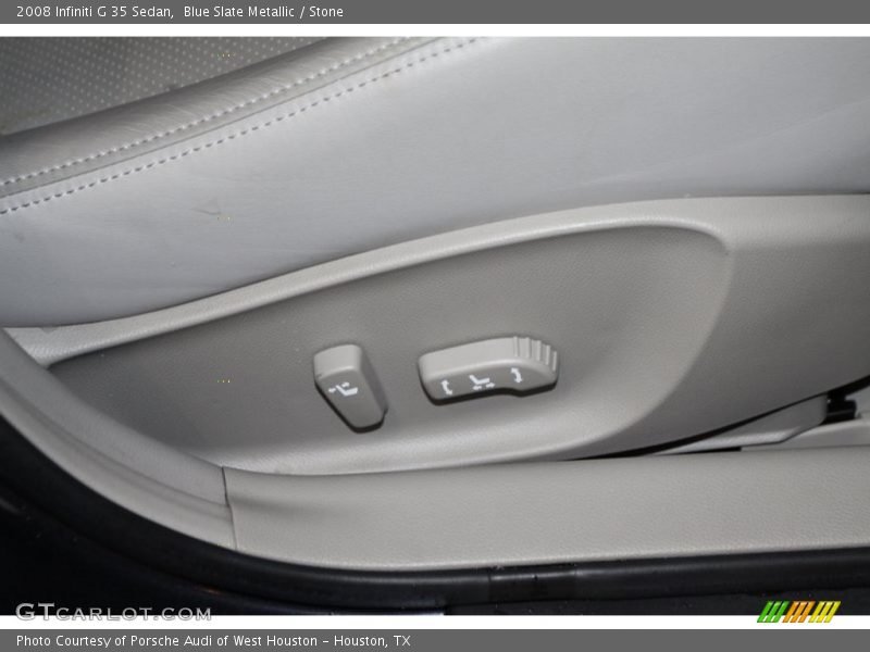 Blue Slate Metallic / Stone 2008 Infiniti G 35 Sedan