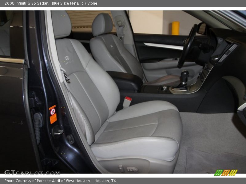 Blue Slate Metallic / Stone 2008 Infiniti G 35 Sedan