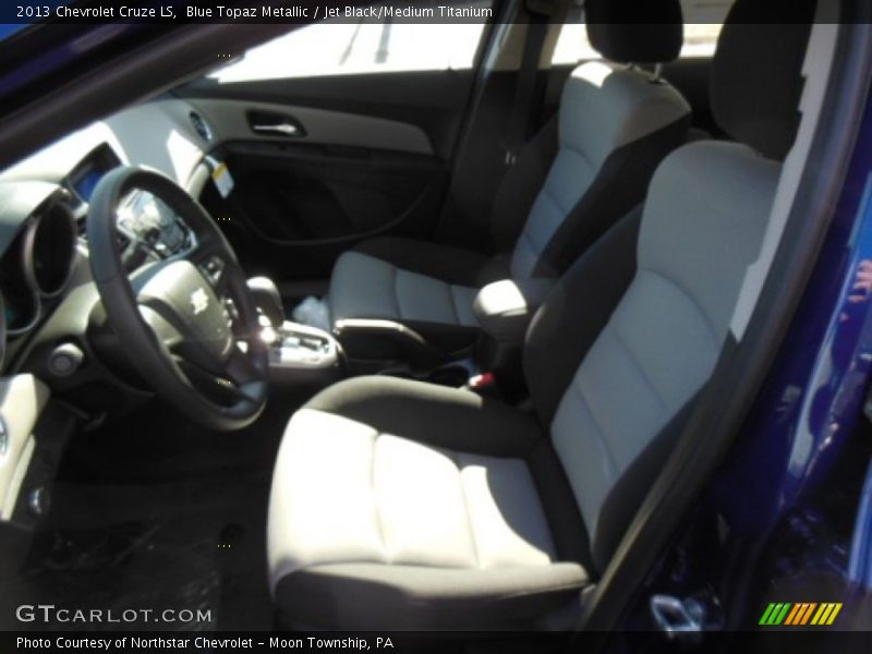 Blue Topaz Metallic / Jet Black/Medium Titanium 2013 Chevrolet Cruze LS