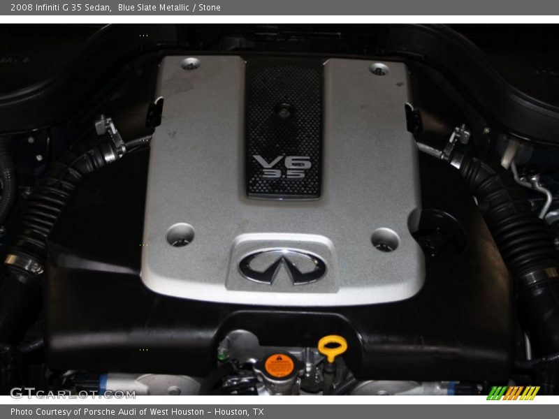 Blue Slate Metallic / Stone 2008 Infiniti G 35 Sedan
