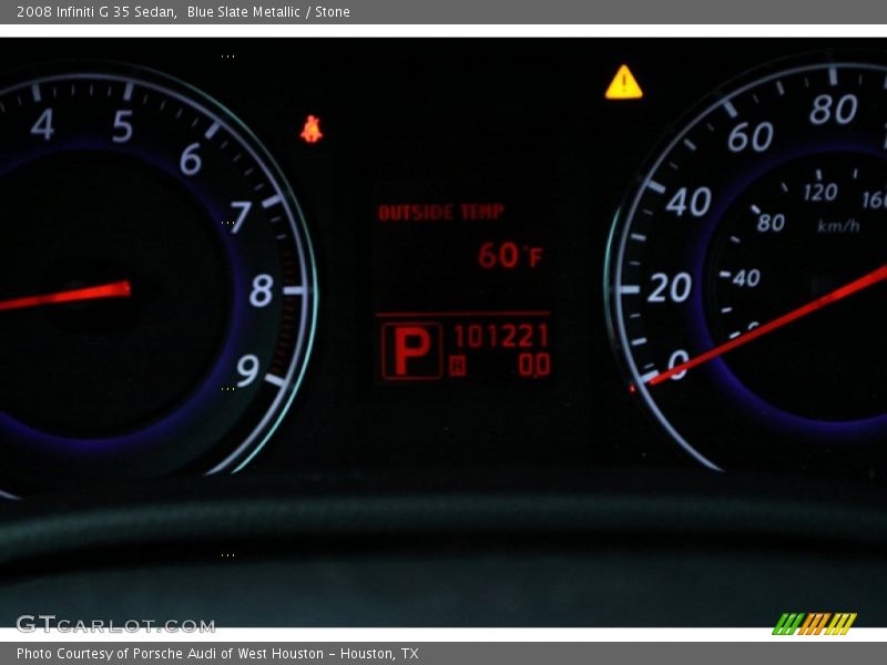 Blue Slate Metallic / Stone 2008 Infiniti G 35 Sedan