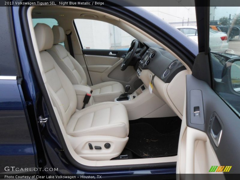 Night Blue Metallic / Beige 2013 Volkswagen Tiguan SEL