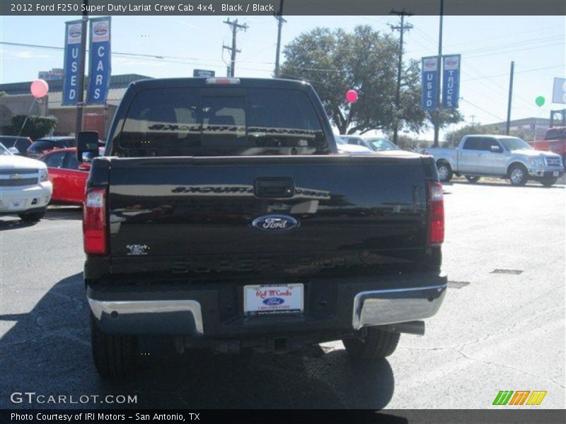 Black / Black 2012 Ford F250 Super Duty Lariat Crew Cab 4x4