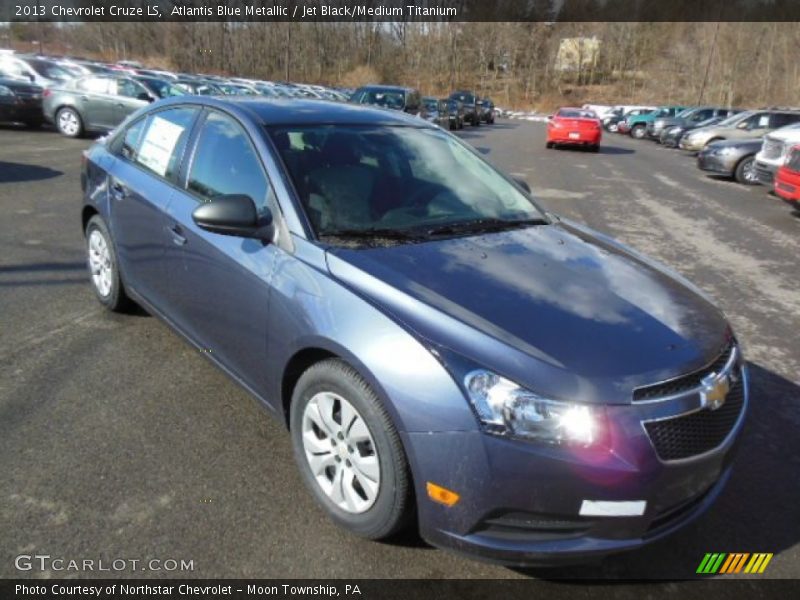 Atlantis Blue Metallic / Jet Black/Medium Titanium 2013 Chevrolet Cruze LS