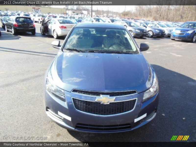 Atlantis Blue Metallic / Jet Black/Medium Titanium 2013 Chevrolet Cruze LS