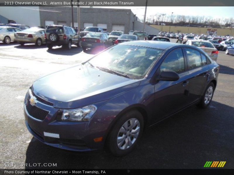 Atlantis Blue Metallic / Jet Black/Medium Titanium 2013 Chevrolet Cruze LS