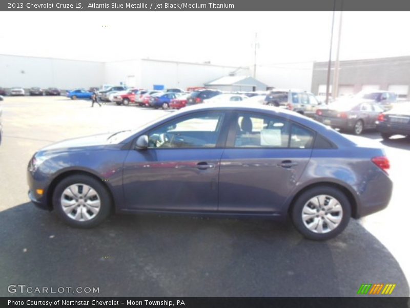 Atlantis Blue Metallic / Jet Black/Medium Titanium 2013 Chevrolet Cruze LS