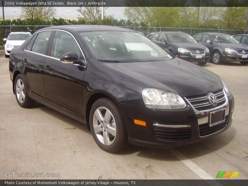 Black Uni / Anthracite 2009 Volkswagen Jetta SE Sedan