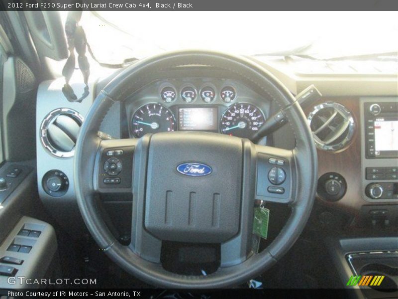 Black / Black 2012 Ford F250 Super Duty Lariat Crew Cab 4x4