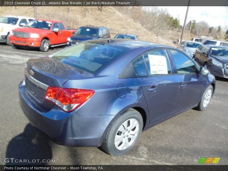 Atlantis Blue Metallic / Jet Black/Medium Titanium 2013 Chevrolet Cruze LS
