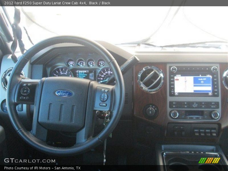 Black / Black 2012 Ford F250 Super Duty Lariat Crew Cab 4x4
