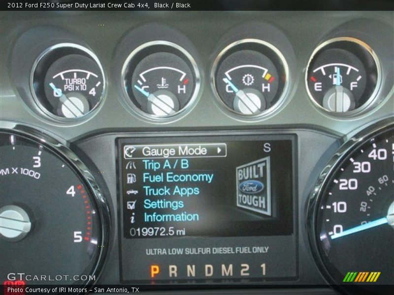 Black / Black 2012 Ford F250 Super Duty Lariat Crew Cab 4x4