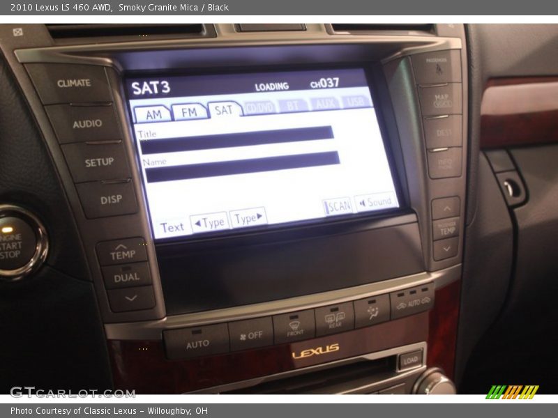 Smoky Granite Mica / Black 2010 Lexus LS 460 AWD