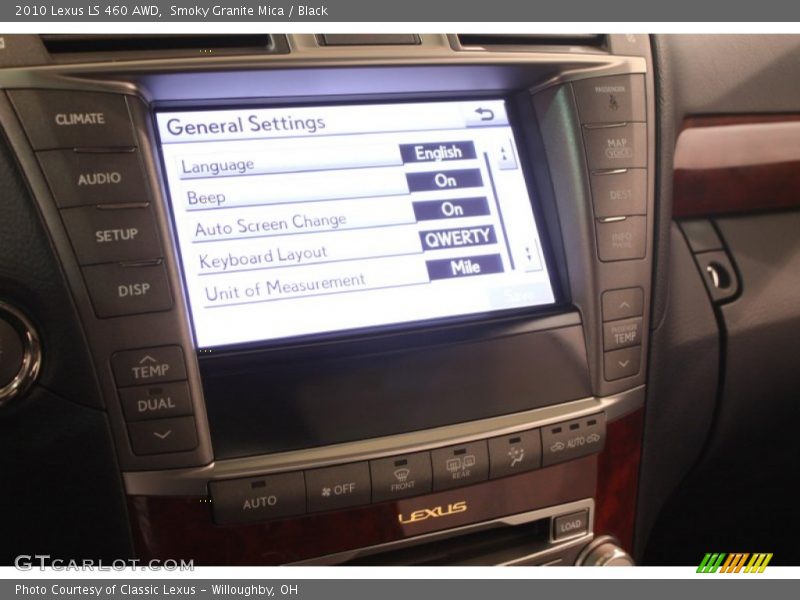 Smoky Granite Mica / Black 2010 Lexus LS 460 AWD