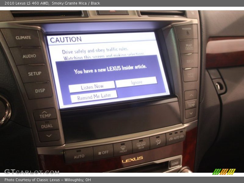 Smoky Granite Mica / Black 2010 Lexus LS 460 AWD