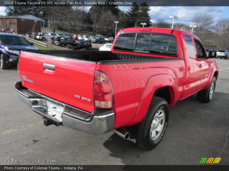 Radiant Red / Graphite Gray 2008 Toyota Tacoma V6 SR5 Access Cab 4x4