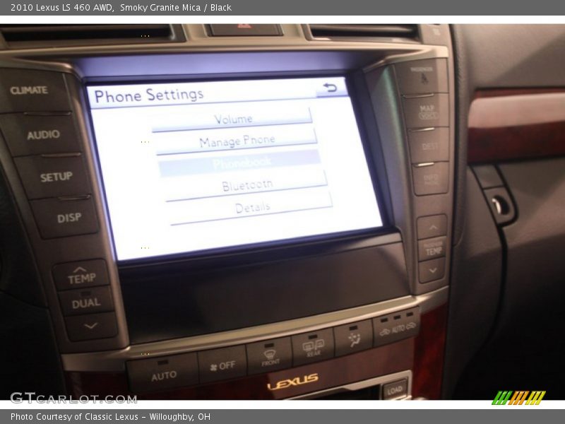 Smoky Granite Mica / Black 2010 Lexus LS 460 AWD