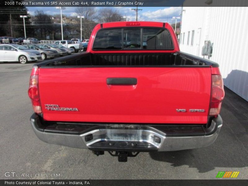 Radiant Red / Graphite Gray 2008 Toyota Tacoma V6 SR5 Access Cab 4x4