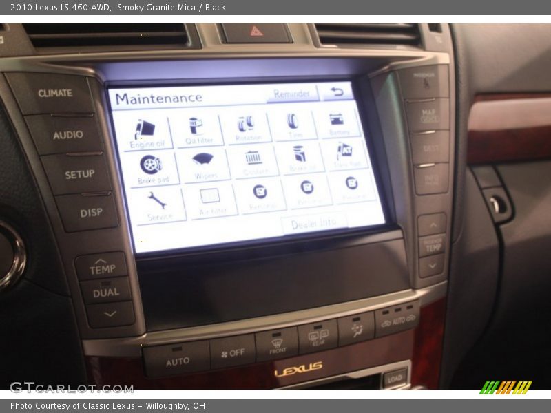 Smoky Granite Mica / Black 2010 Lexus LS 460 AWD