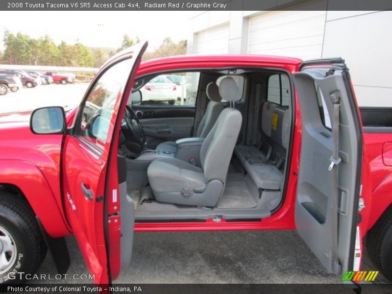 Radiant Red / Graphite Gray 2008 Toyota Tacoma V6 SR5 Access Cab 4x4