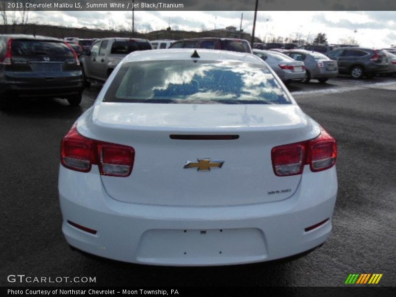 Summit White / Jet Black/Titanium 2013 Chevrolet Malibu LS