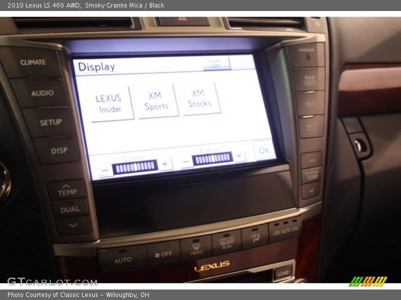 Smoky Granite Mica / Black 2010 Lexus LS 460 AWD