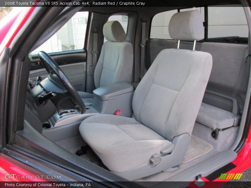Radiant Red / Graphite Gray 2008 Toyota Tacoma V6 SR5 Access Cab 4x4