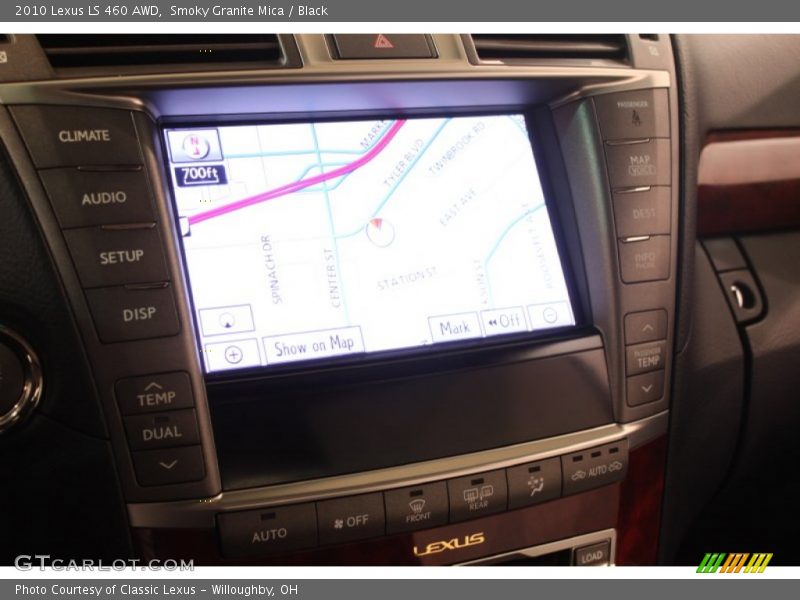 Smoky Granite Mica / Black 2010 Lexus LS 460 AWD