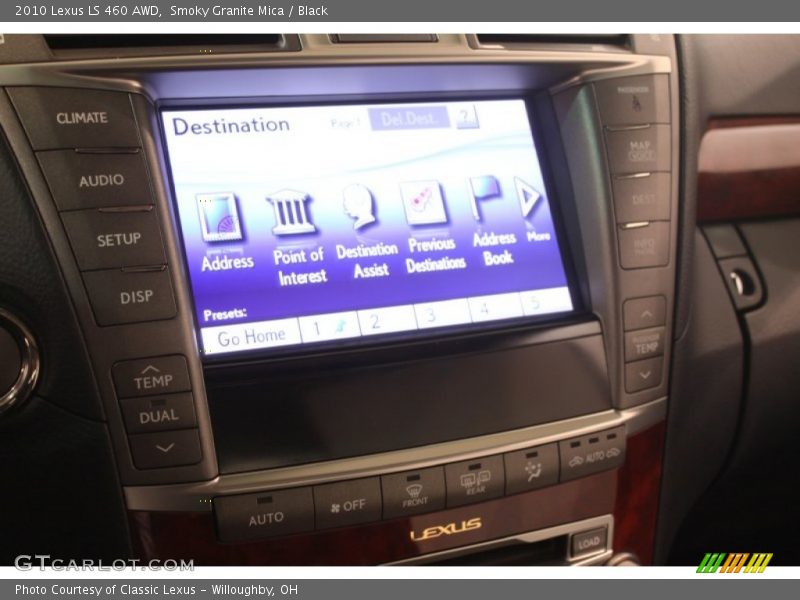 Smoky Granite Mica / Black 2010 Lexus LS 460 AWD