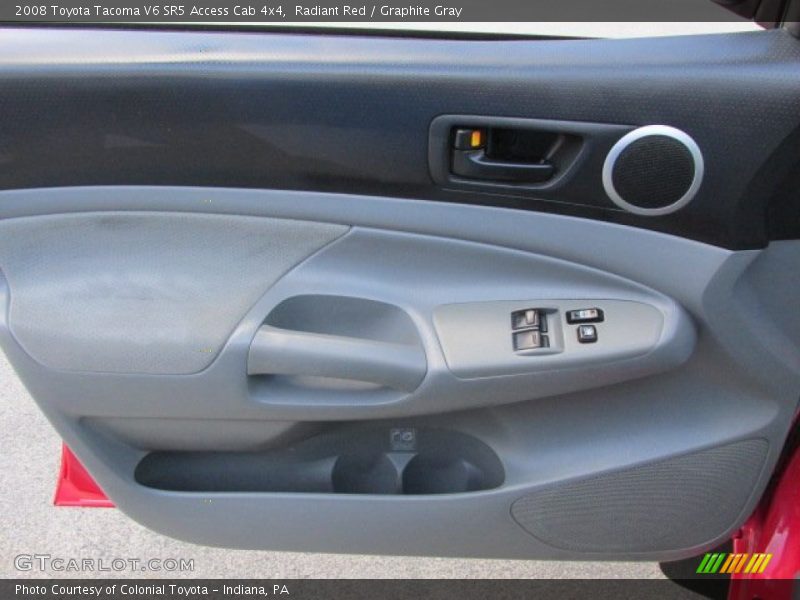 Radiant Red / Graphite Gray 2008 Toyota Tacoma V6 SR5 Access Cab 4x4