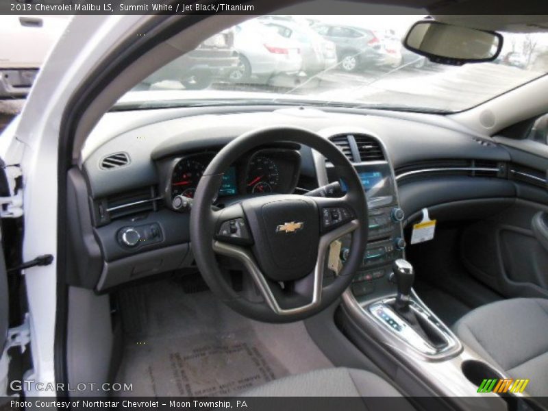 Summit White / Jet Black/Titanium 2013 Chevrolet Malibu LS