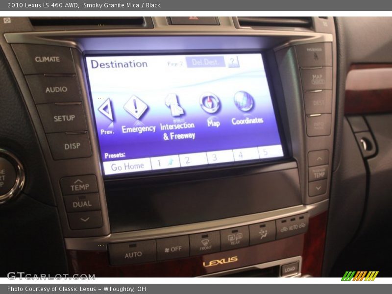 Smoky Granite Mica / Black 2010 Lexus LS 460 AWD