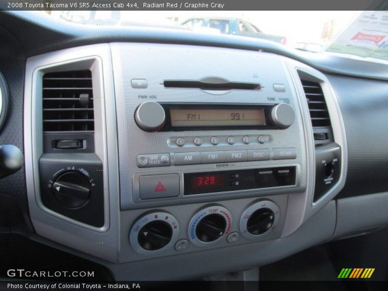 Radiant Red / Graphite Gray 2008 Toyota Tacoma V6 SR5 Access Cab 4x4