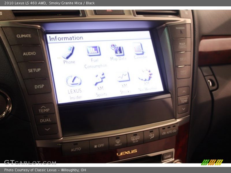 Smoky Granite Mica / Black 2010 Lexus LS 460 AWD