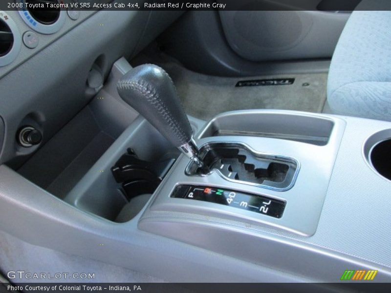 Radiant Red / Graphite Gray 2008 Toyota Tacoma V6 SR5 Access Cab 4x4