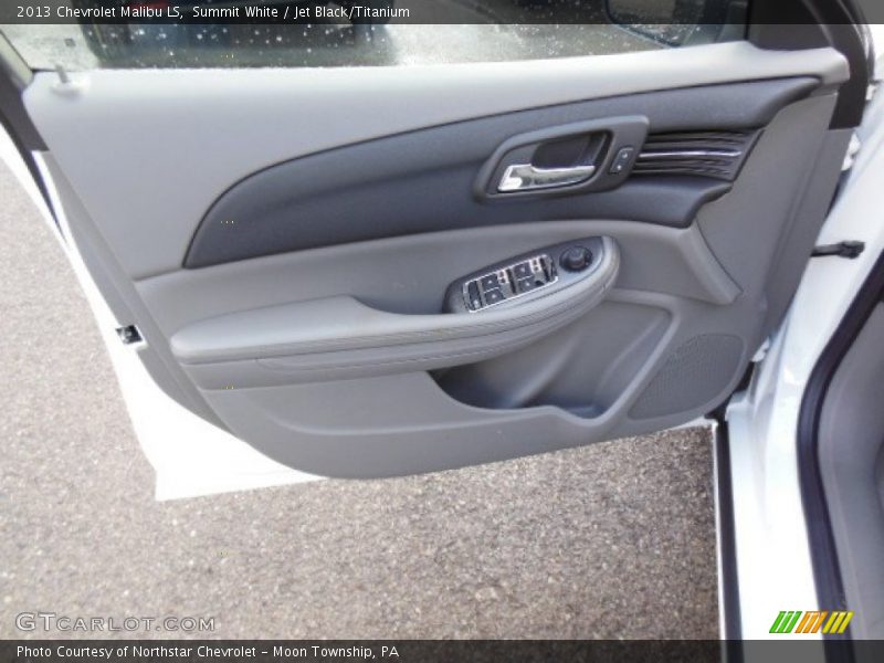 Summit White / Jet Black/Titanium 2013 Chevrolet Malibu LS