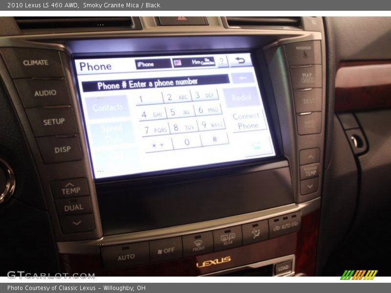 Smoky Granite Mica / Black 2010 Lexus LS 460 AWD