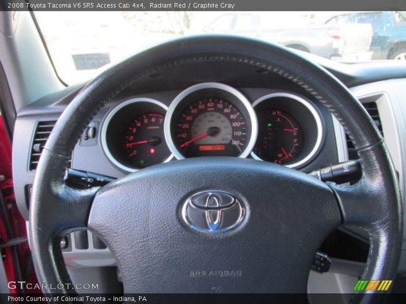 Radiant Red / Graphite Gray 2008 Toyota Tacoma V6 SR5 Access Cab 4x4
