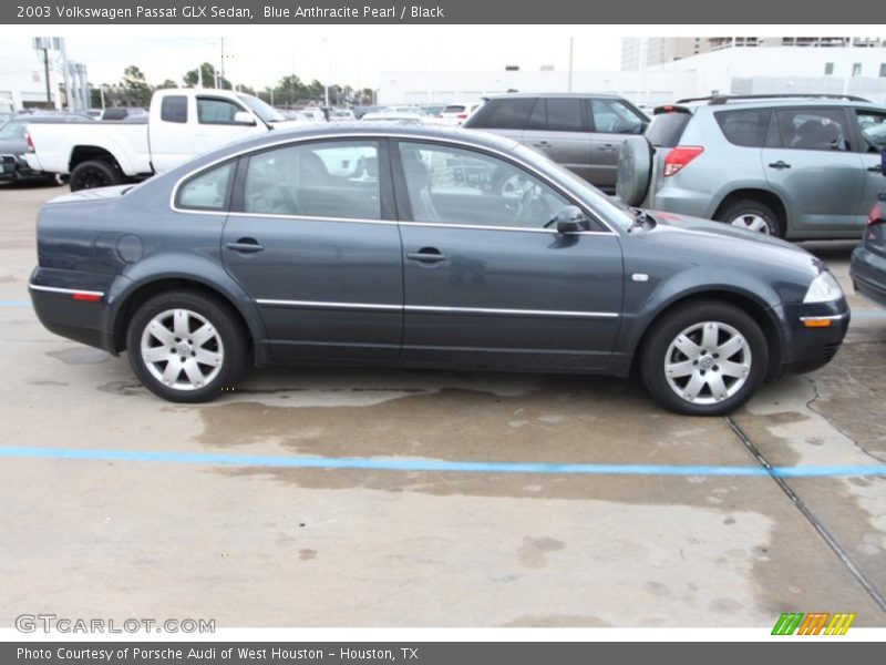 Blue Anthracite Pearl / Black 2003 Volkswagen Passat GLX Sedan