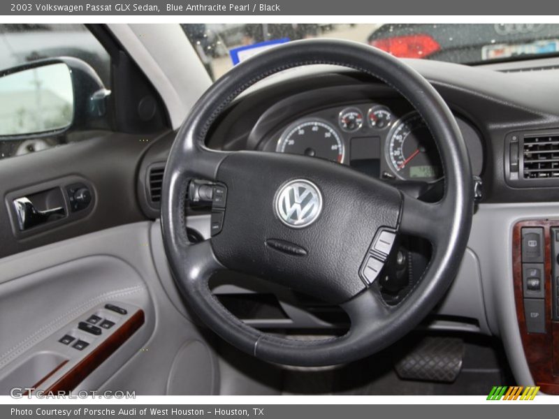 Blue Anthracite Pearl / Black 2003 Volkswagen Passat GLX Sedan