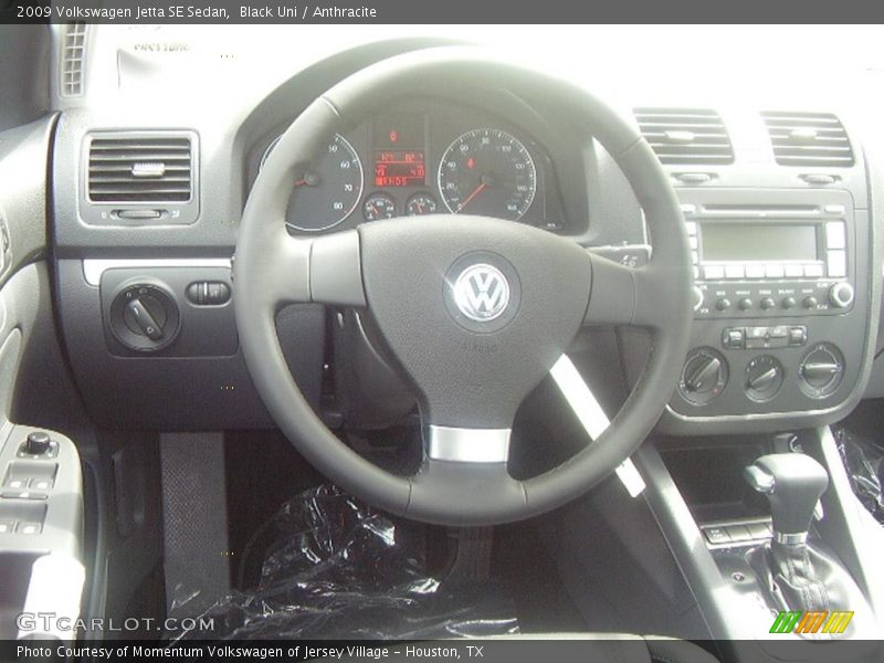 Black Uni / Anthracite 2009 Volkswagen Jetta SE Sedan
