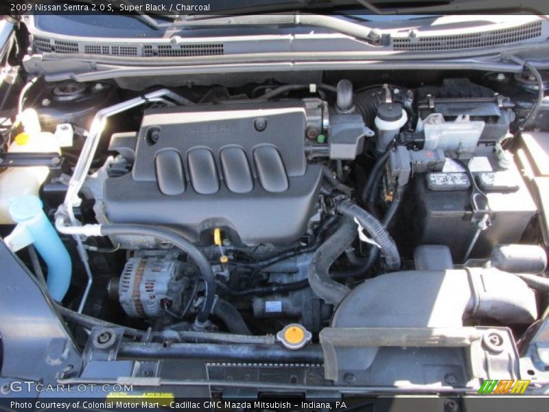 Super Black / Charcoal 2009 Nissan Sentra 2.0 S