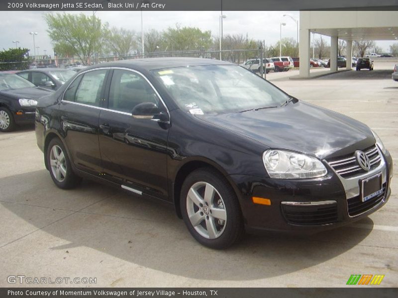 Black Uni / Art Grey 2009 Volkswagen Jetta SE Sedan
