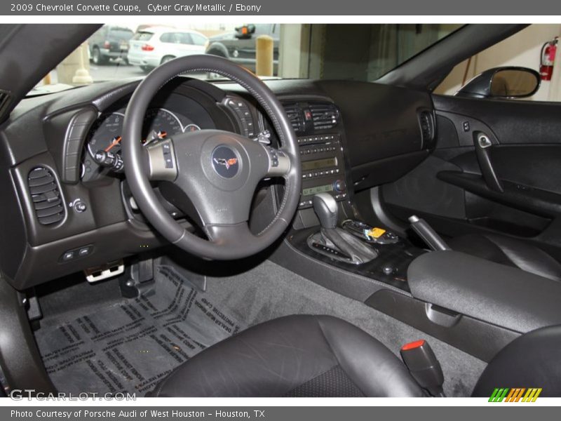 Ebony Interior - 2009 Corvette Coupe 
