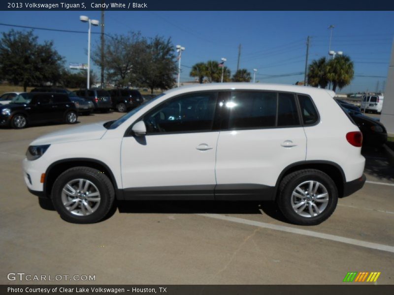 Candy White / Black 2013 Volkswagen Tiguan S