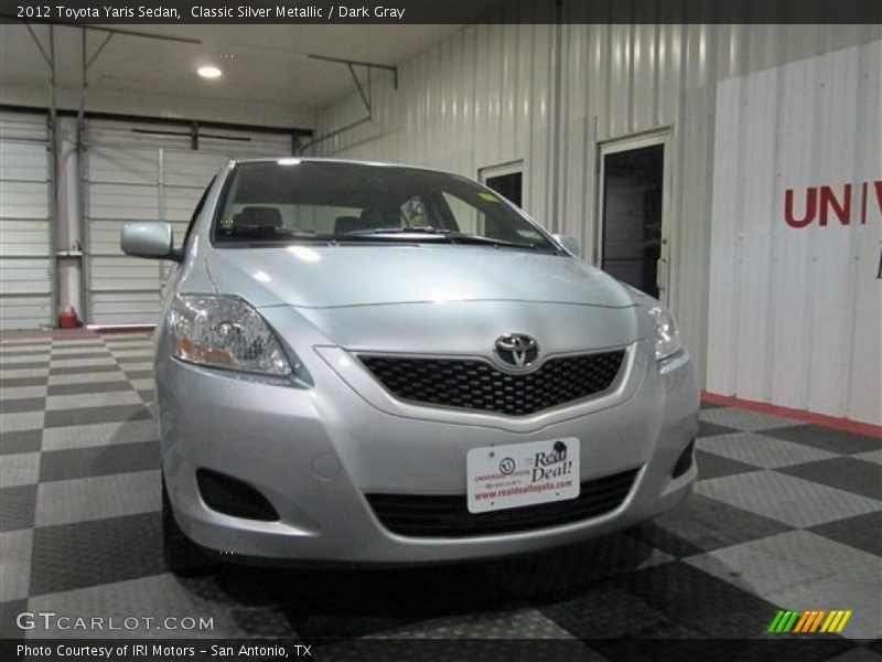 Classic Silver Metallic / Dark Gray 2012 Toyota Yaris Sedan