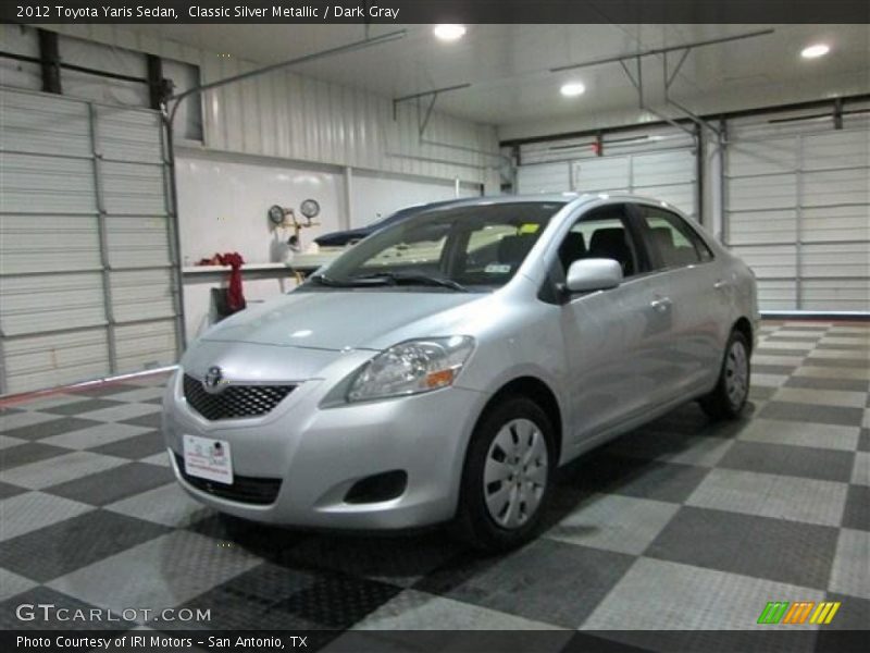 Classic Silver Metallic / Dark Gray 2012 Toyota Yaris Sedan